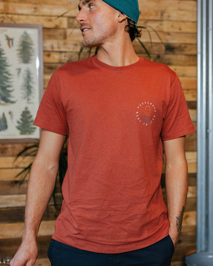 Escapism T-Shirt - Burnt Red - Lifestyle