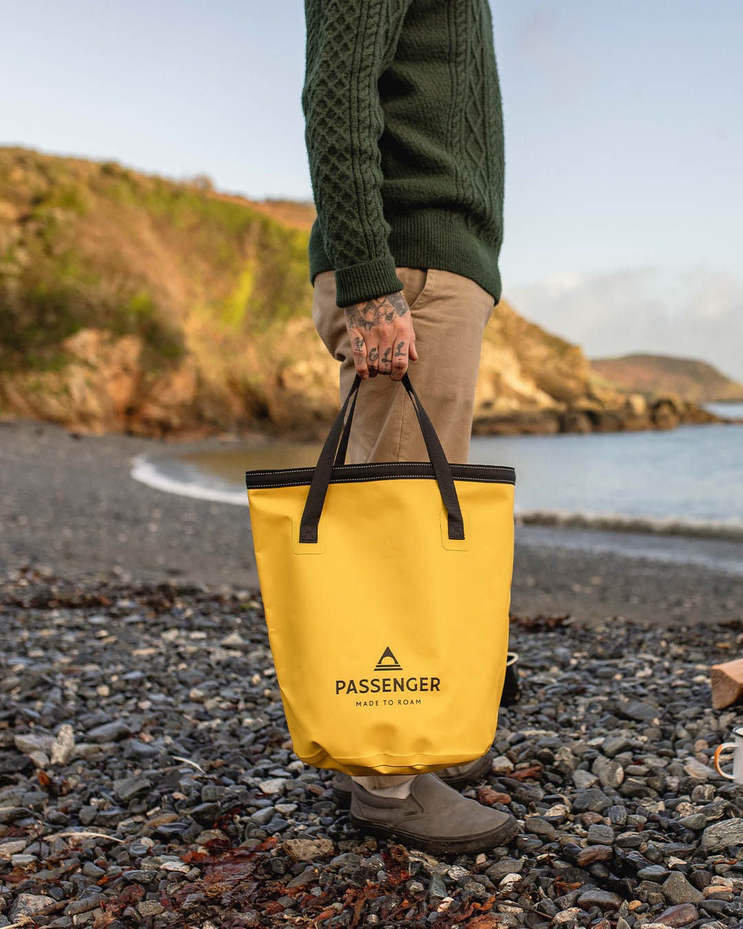 Tide 20L Bucket Bag - Dandelion Yellow - Lifestyle