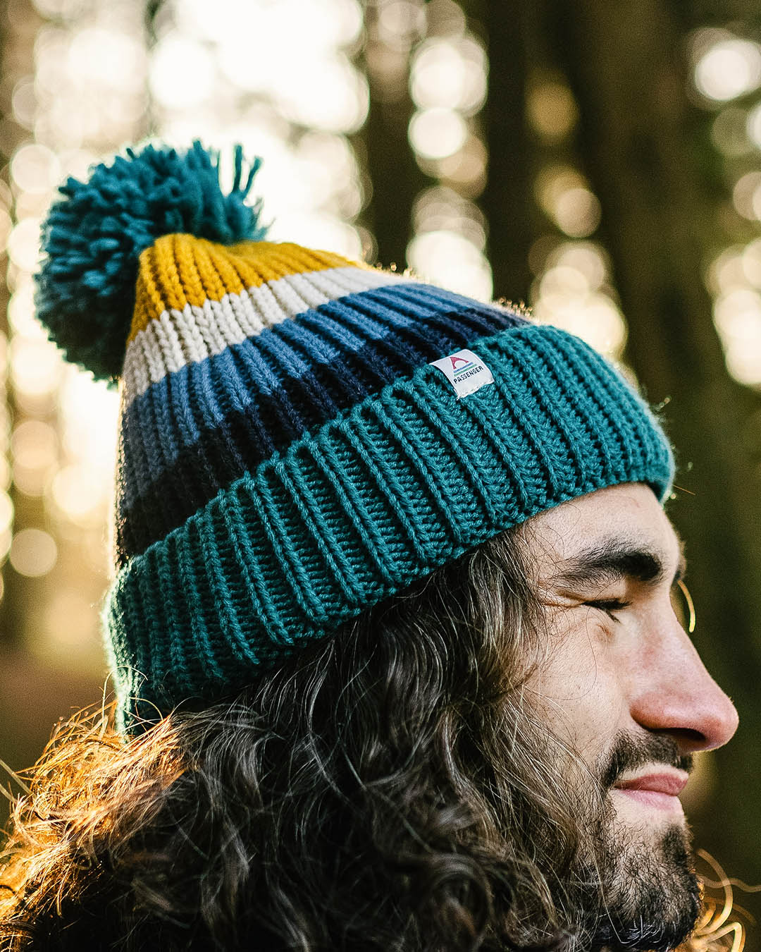 Summit Bobble Hat - Blue Coral - Lifestyle