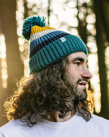 Summit Bobble Hat - Blue Coral - Lifestyle