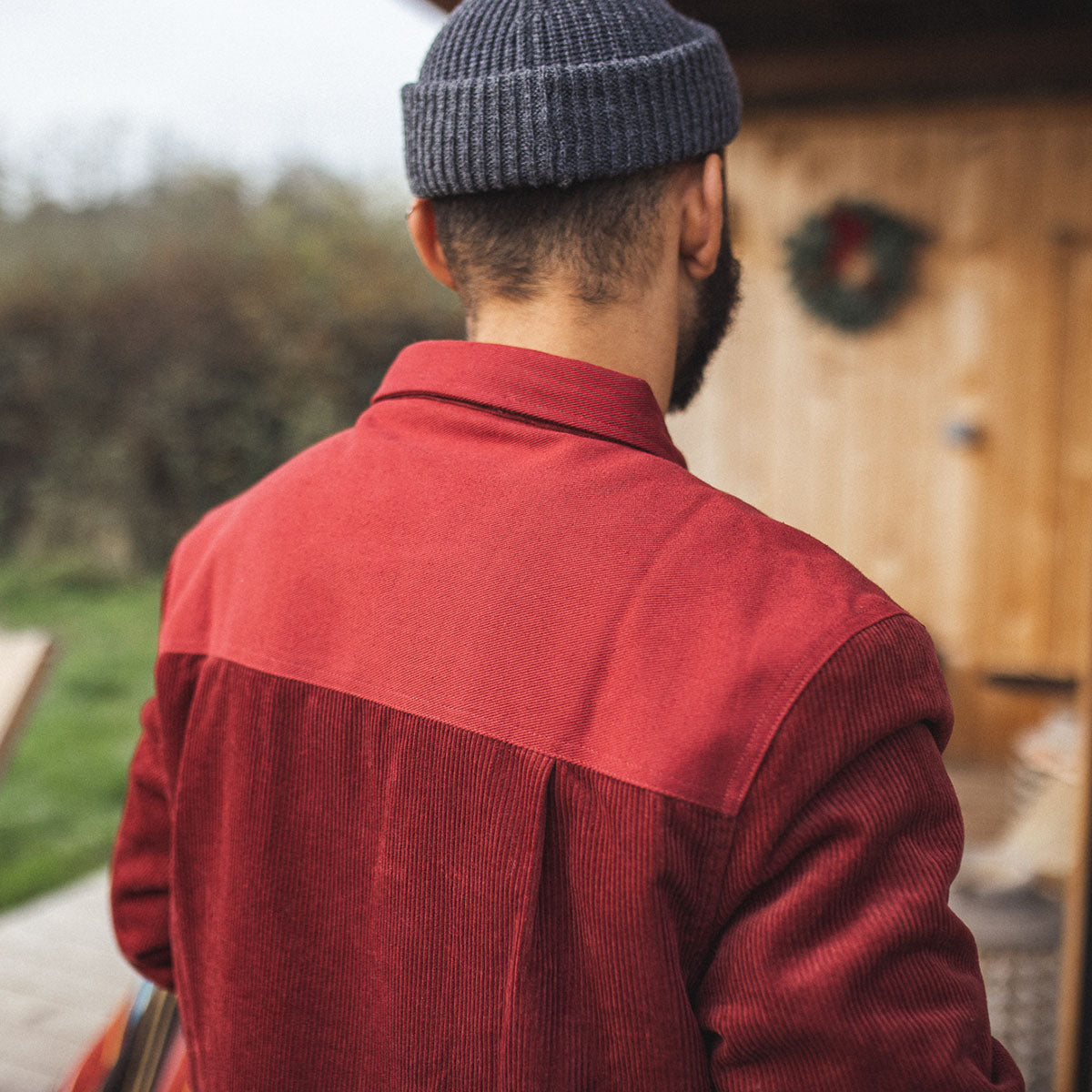 Kodiak Sherpa Lined Cord Overshirt - Russet Brown - Lifestyle