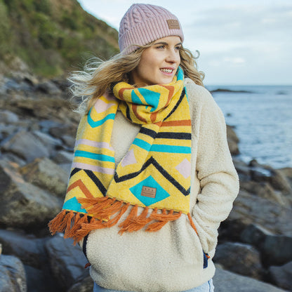 Cabin Scarf - Ochre Yellow - Lifestyle