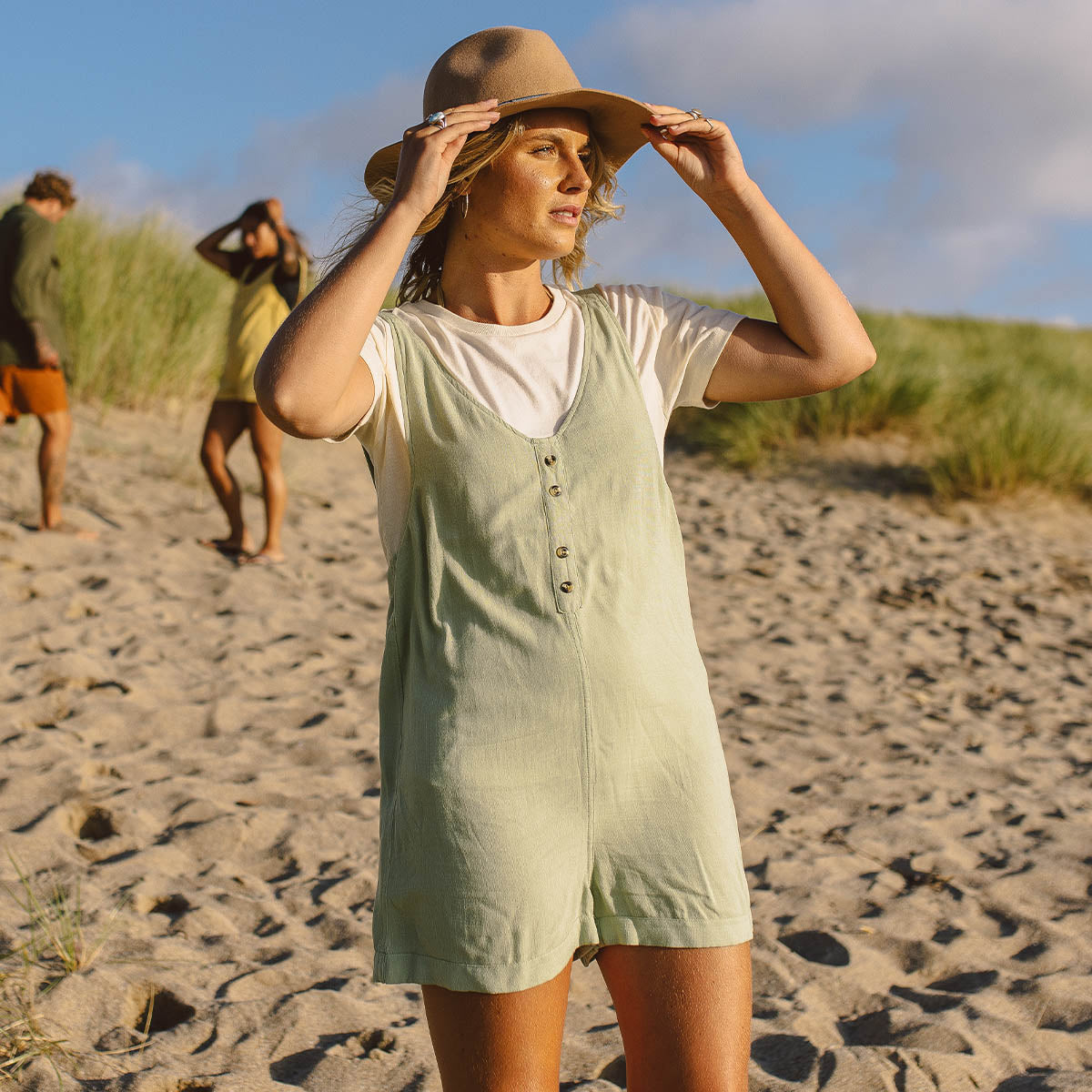 Fun Days Playsuit - Sage - Lifestyle