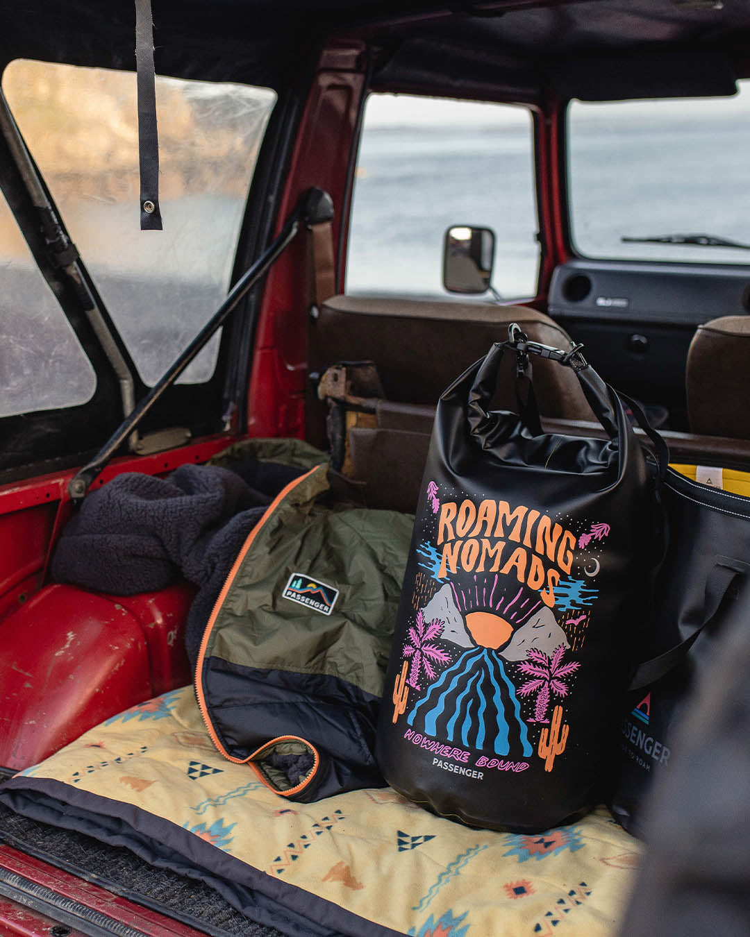 Tide 30L Dry Bag - Roaming Nomads - Lifestyle