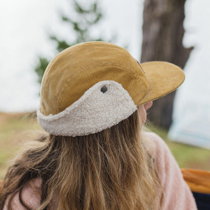 Cord Daytime Sherpa Lined Hat - Sandy Brown - Lifestyle