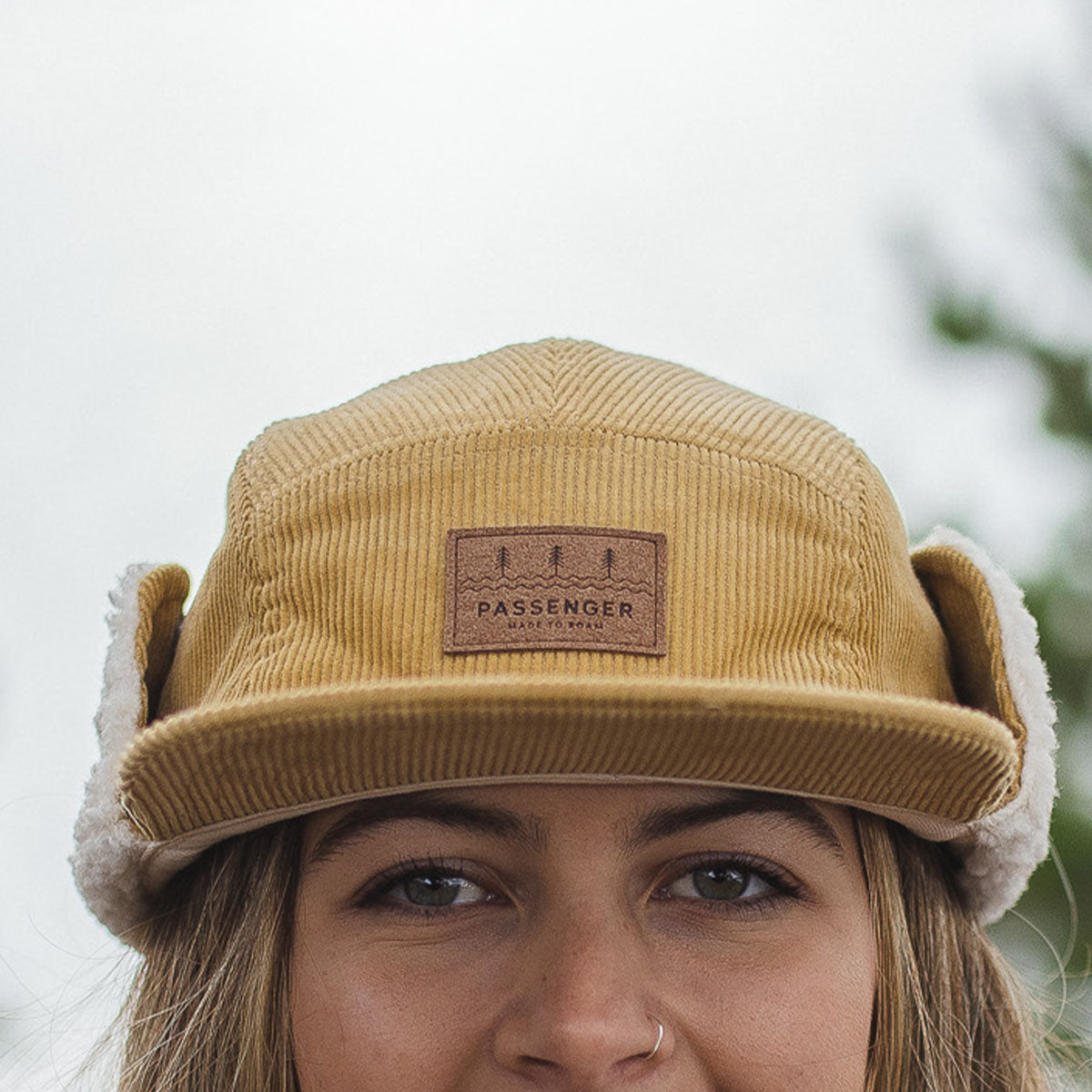 Cord Daytime Sherpa Lined Hat - Sandy Brown - Lifestyle