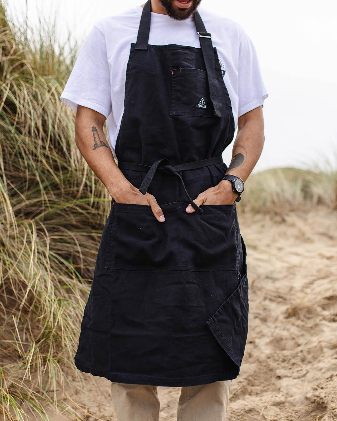 Yard Cotton Denim Apron - Black - Lifestyle