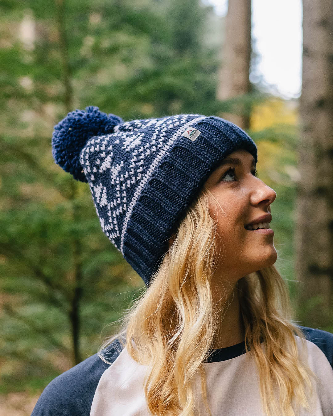 West Coast Bobble Hat - Rich Navy - Lifestyle