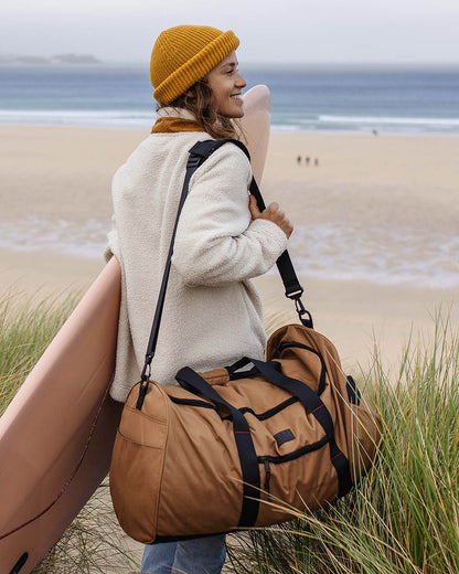 Weekender 58L Polyester Duffle Bag - Golden Brown - Lifestyle