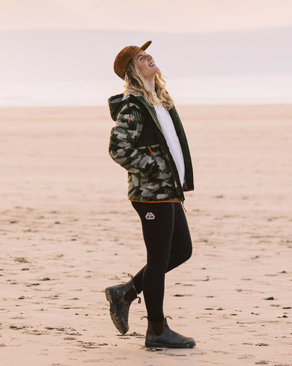 Sefton Deep-Pile Sherpa Full Zip Fleece - Fir Tree - Lifestyle