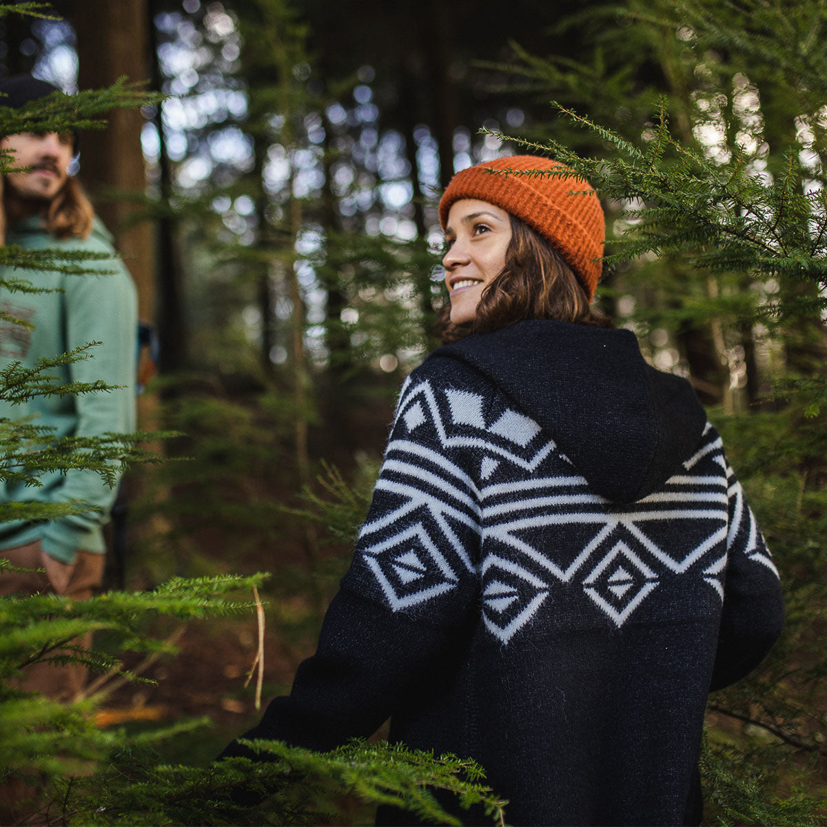 Palumbo Hooded Cardigan - Turbulence Grey - Lifestyle
