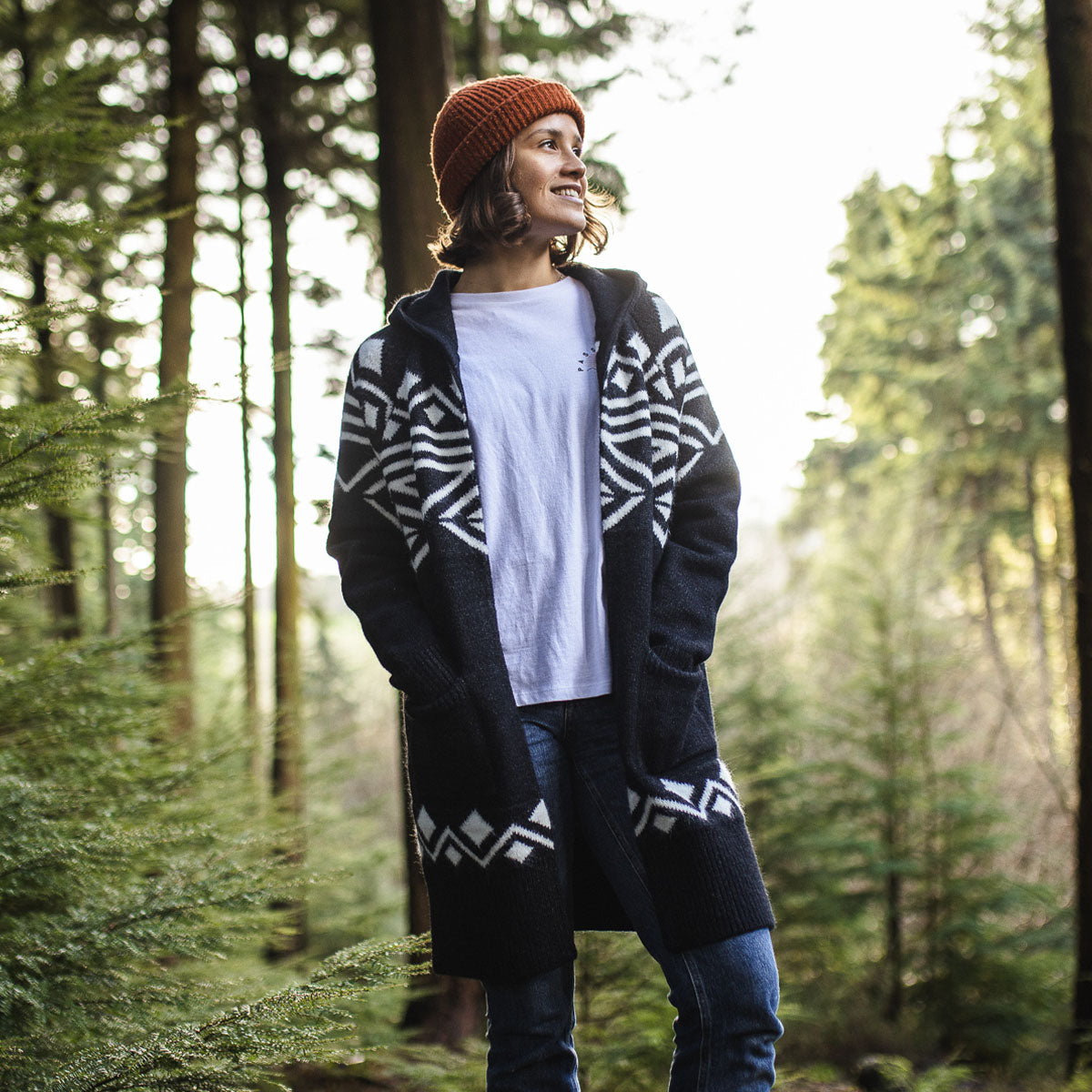 Palumbo Hooded Cardigan - Turbulence Grey - Lifestyle