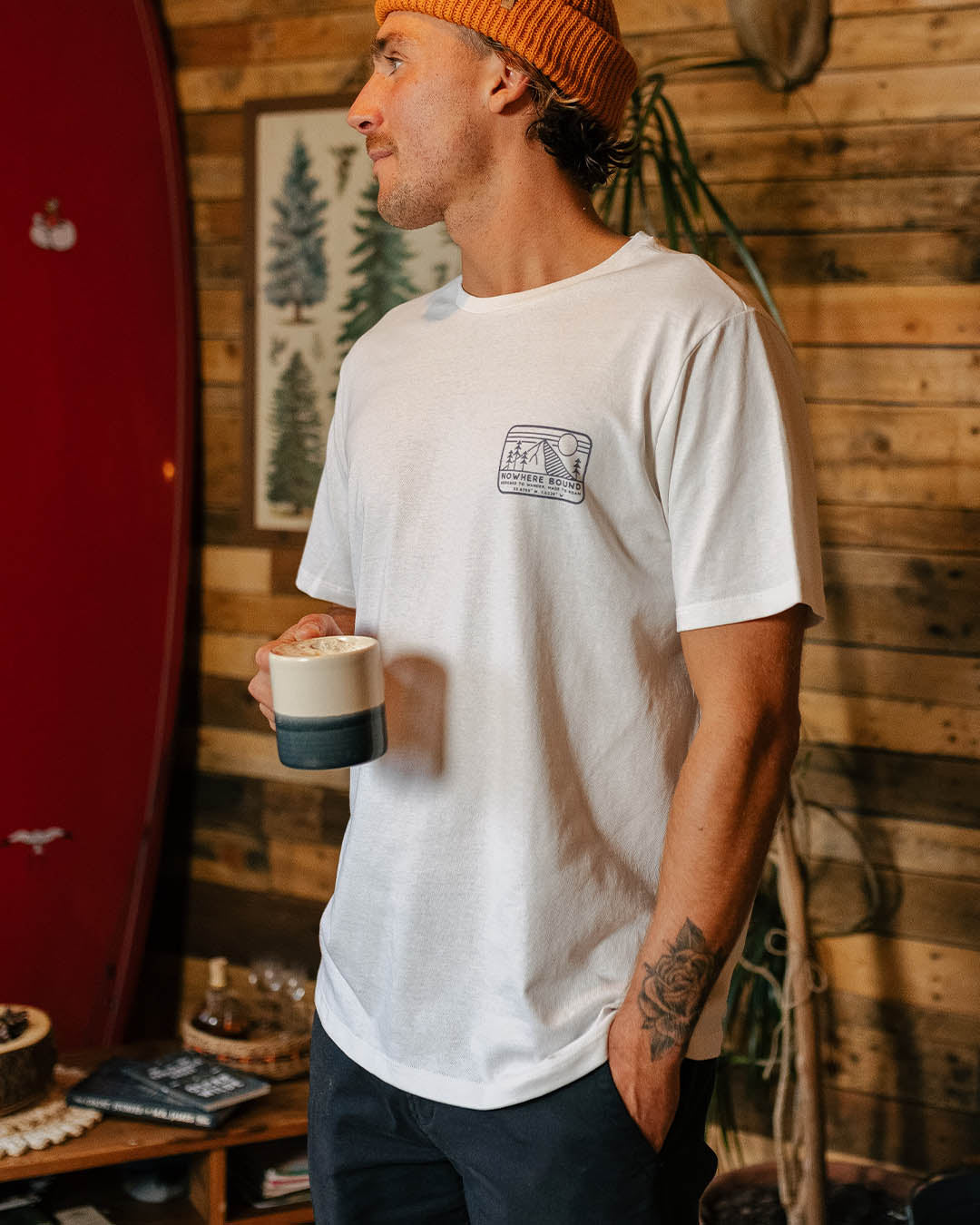 Nowhere Bound T-Shirt - White - Lifestyle