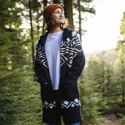 Palumbo Hooded Cardigan - Turbulence Grey - Lifestyle