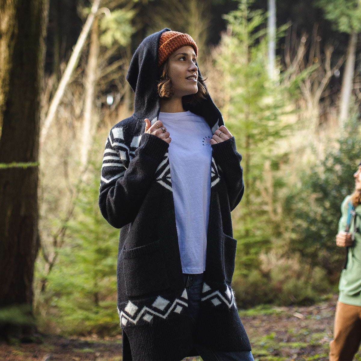 Palumbo Hooded Cardigan - Turbulence Grey - Lifestyle