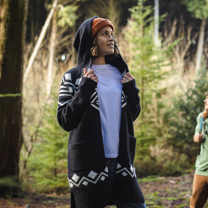 Palumbo Hooded Cardigan - Turbulence Grey - Lifestyle