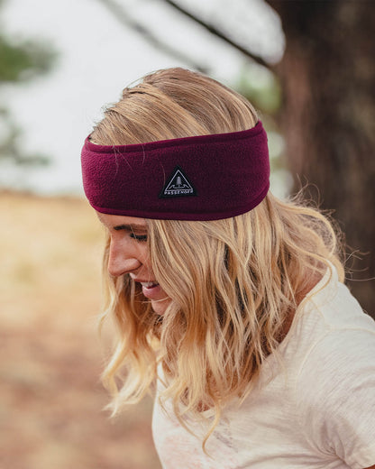 Roamer Polar Fleece Headband - Windsor Wine - Lifestyle