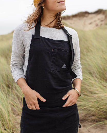 Yard Cotton Denim Apron - Black - Lifestyle