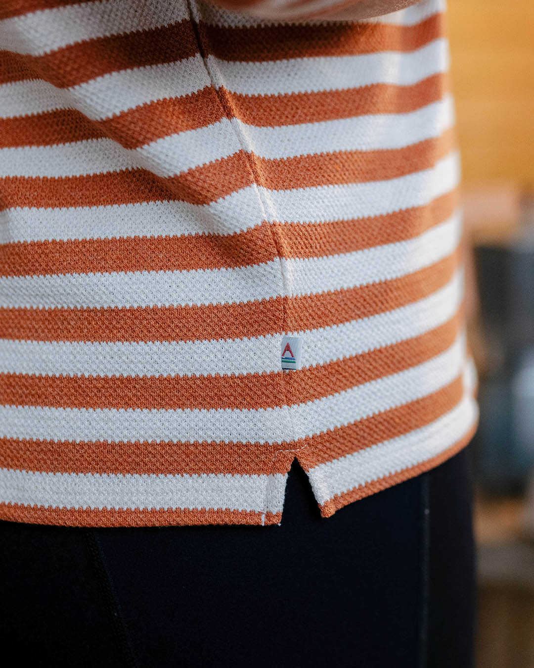 Panorama Striped LS T-Shirt - Glazed Ginger - Lifestyle