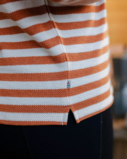 Panorama Striped LS T-Shirt - Glazed Ginger - Lifestyle