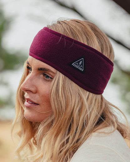 Roamer Polar Fleece Headband - Windsor Wine - Lifestyle