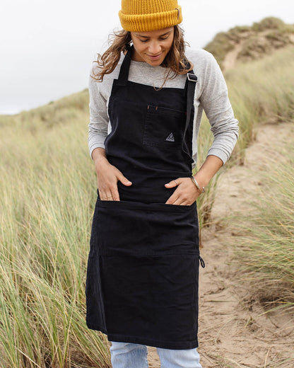 Yard Cotton Denim Apron - Black - Lifestyle