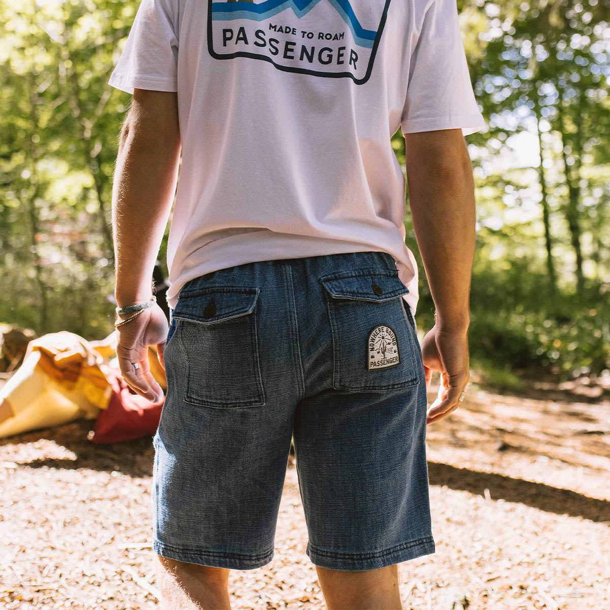 Pine Cord Shorts - Washed Denim - Lifestyle