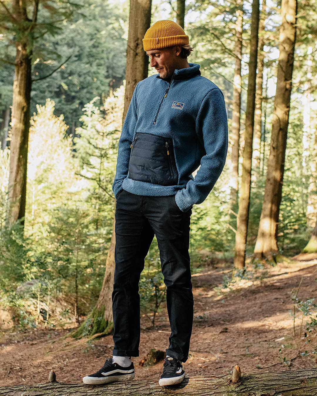 Oceanside Polar-Lined Sherpa Fleece - Blue Steel - Lifestyle