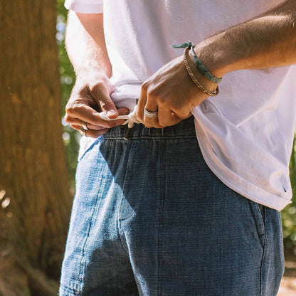 Pine Cord Shorts - Washed Denim - Lifestyle