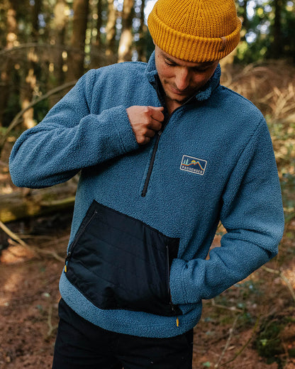 Oceanside Polar-Lined Sherpa Fleece - Blue Steel - Lifestyle