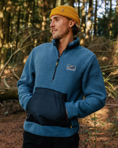 Oceanside Polar-Lined Sherpa Fleece - Blue Steel - Lifestyle