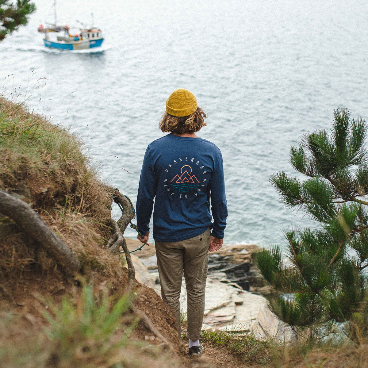 Escapism LS T-Shirt - Dark Denim - Lifestyle