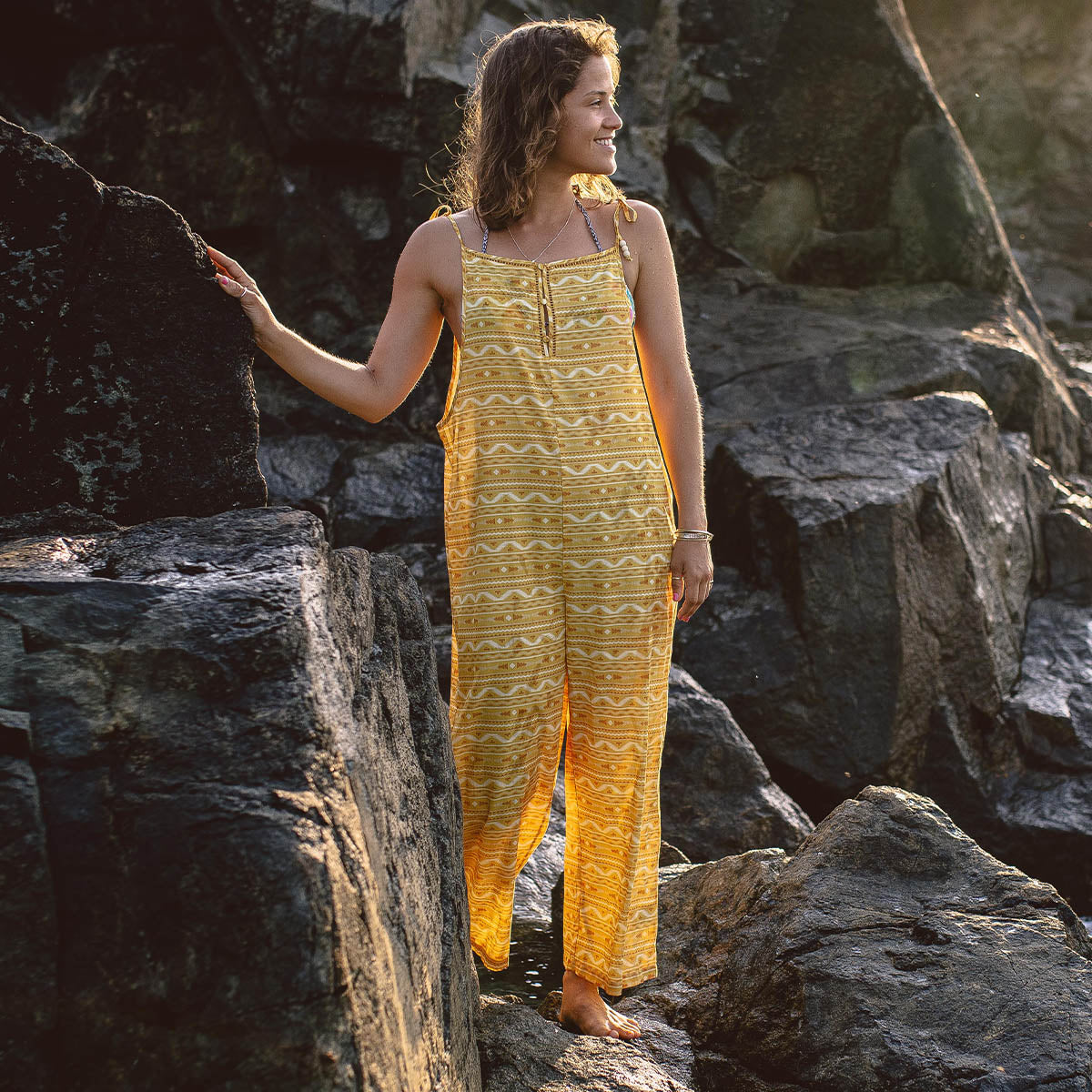 Spirit Jumpsuit - Ochre Yellow Sol - Lifestyle