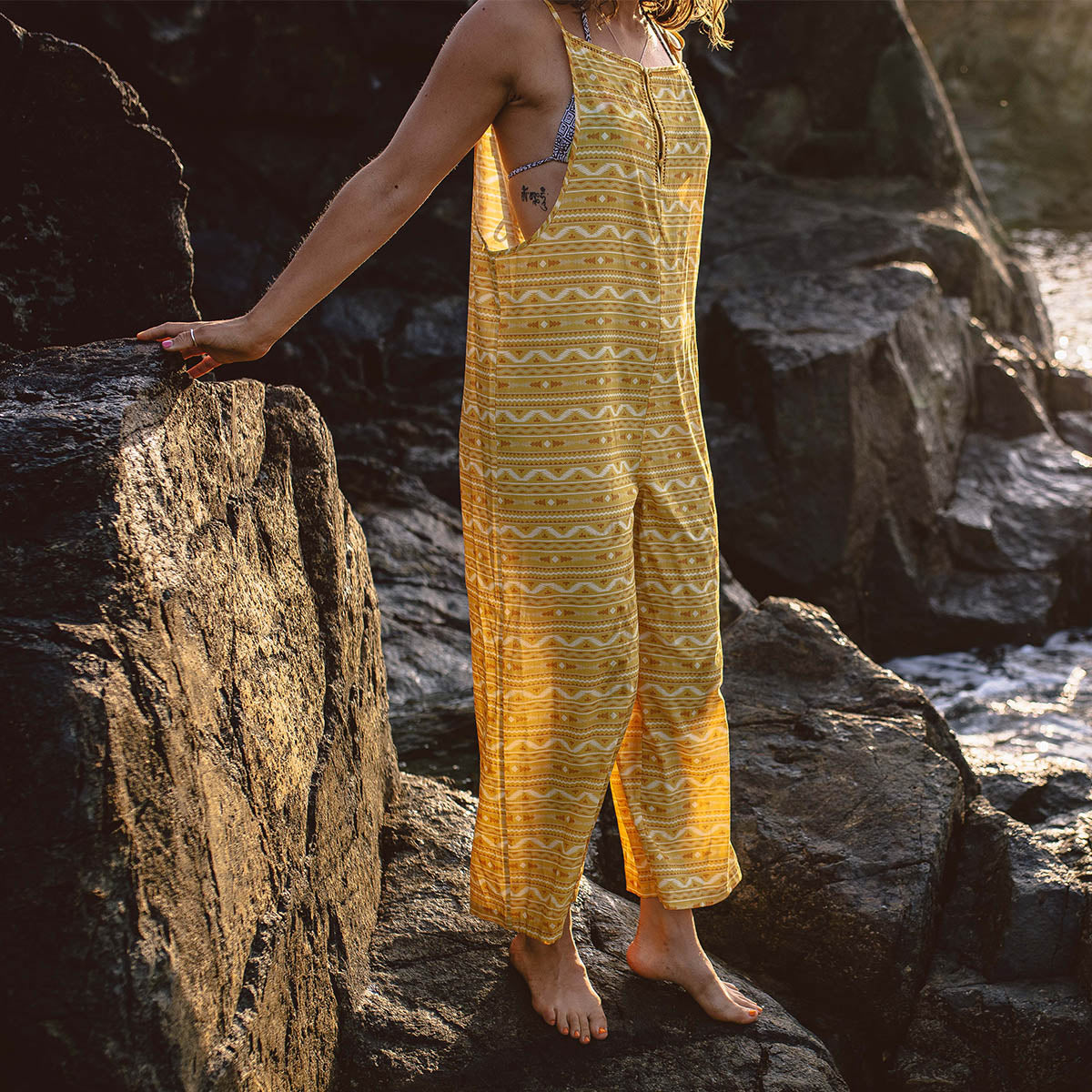 Spirit Jumpsuit - Ochre Yellow Sol - Lifestyle
