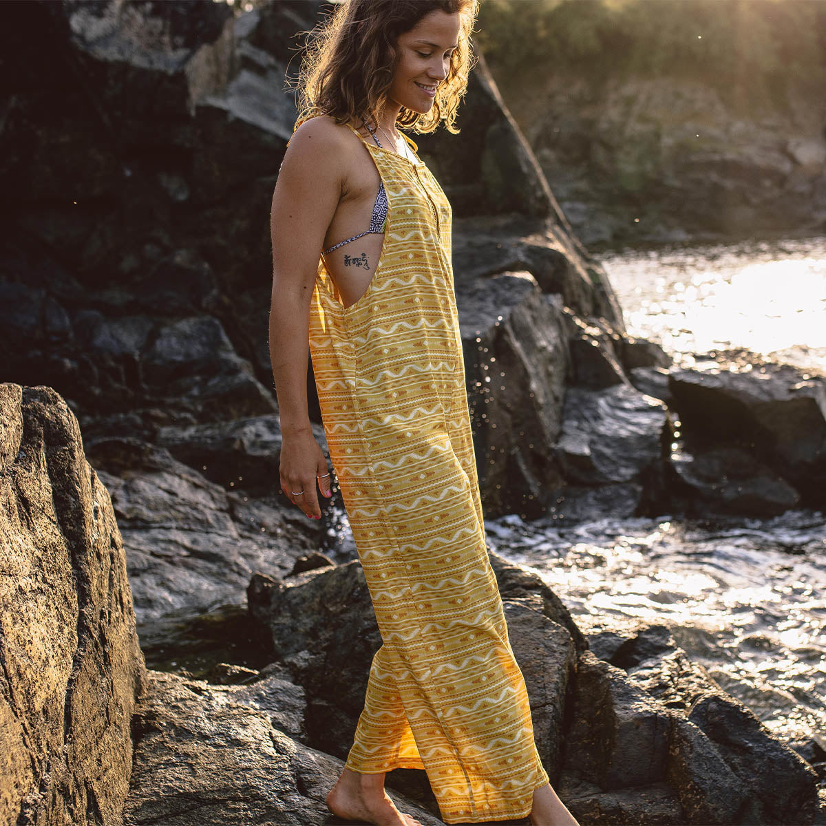 Spirit Jumpsuit - Ochre Yellow Sol - Lifestyle