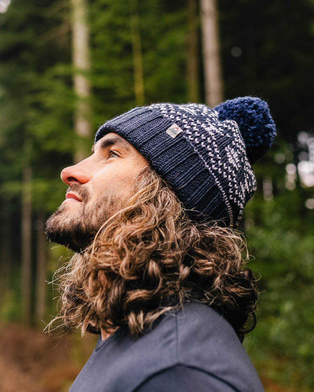 West Coast Bobble Hat - Rich Navy - Lifestyle