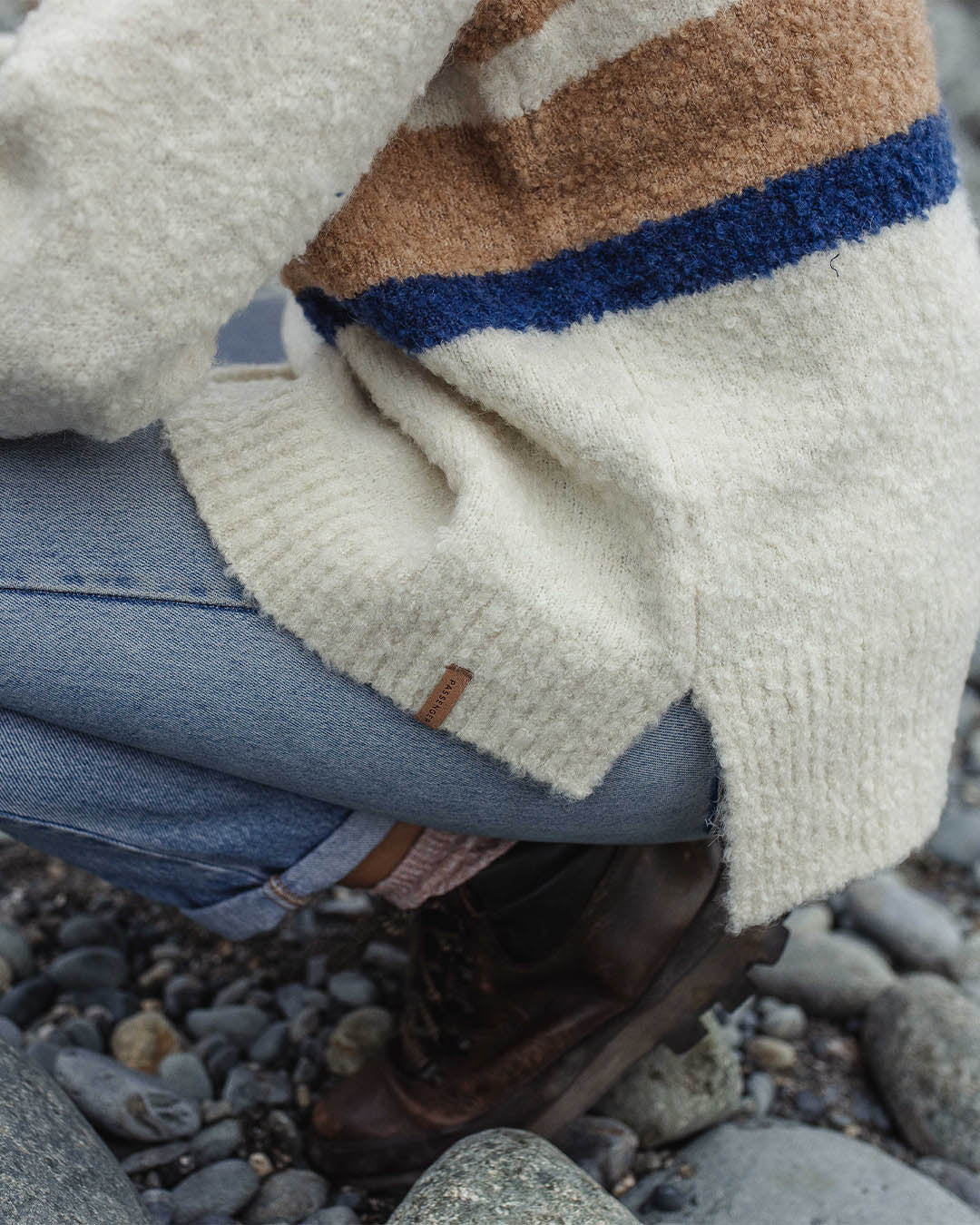 Riverglen Knitted Jumper - Birch - Lifestyle