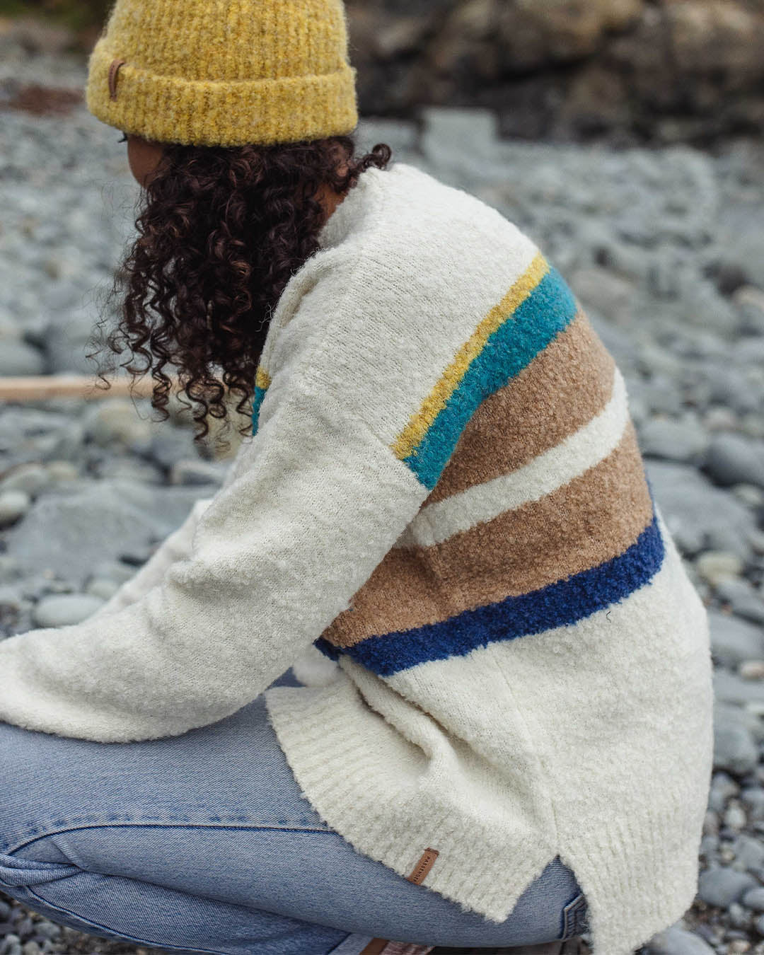 Riverglen Knitted Jumper - Birch - Lifestyle