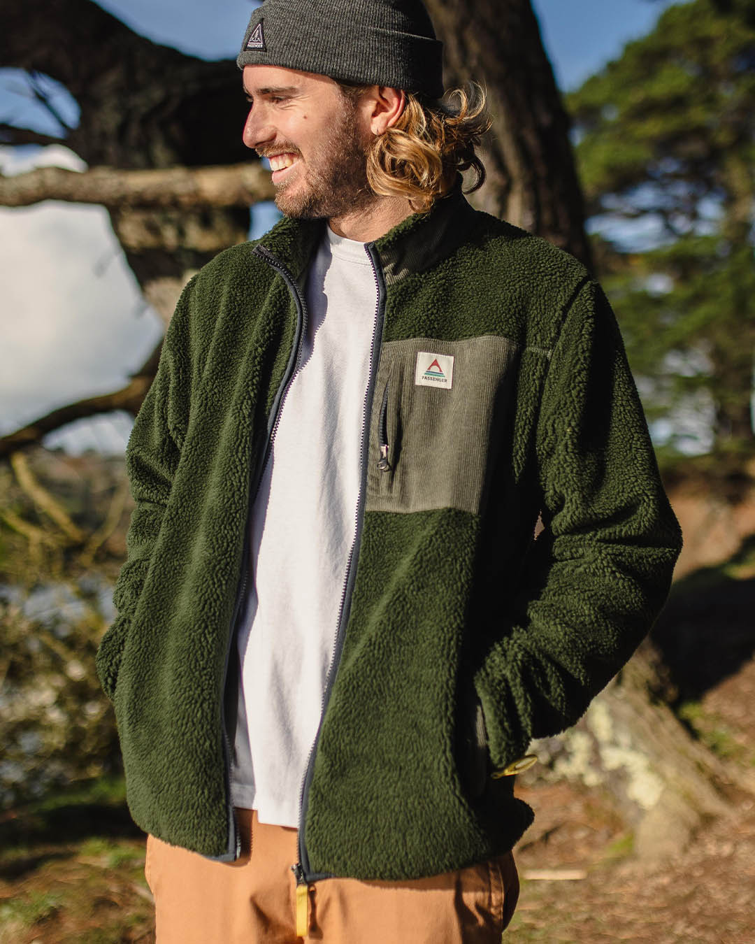 Trekker Deep-Pile Sherpa Fleece - Fir Tree - Lifestyle