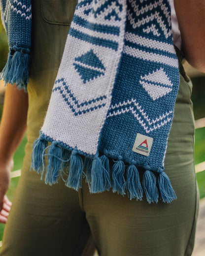West Coast Acrylic Scarf - Blue Steel - Lifestyle
