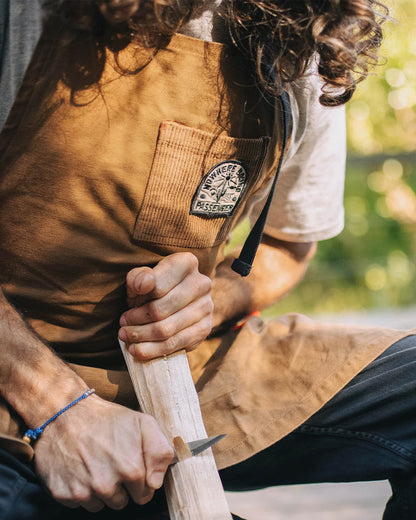 Yard Cotton Denim Apron - Coconut - Lifestyle