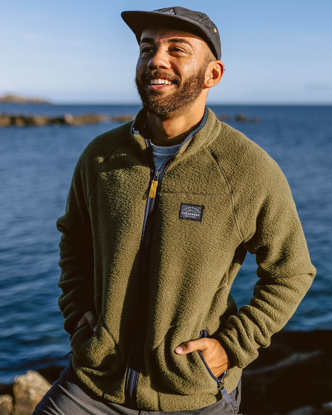 Tripper Full Zip Sherpa Fleece - Khaki - Lifestyle
