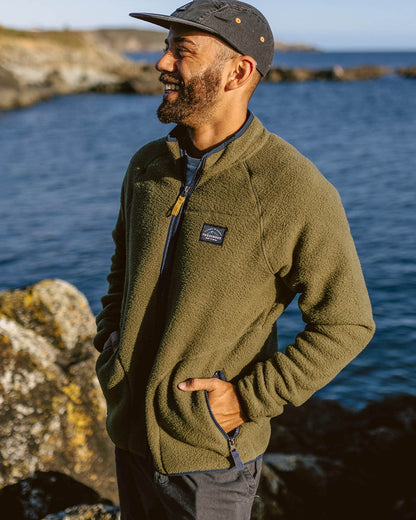 Tripper Full Zip Sherpa Fleece - Khaki - Lifestyle