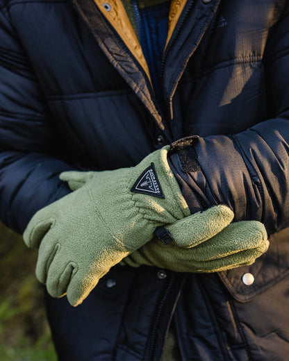 Daytrip Polar Fleece Touch Screen Gloves - Khaki - Lifestyle