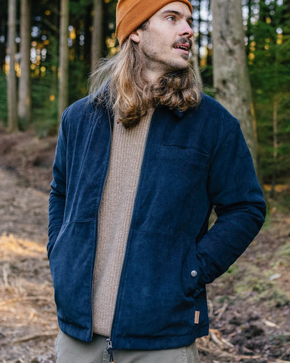 Alder Cord Jacket - Deep Navy - Lifestyle