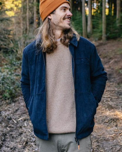 Alder Cord Jacket - Deep Navy - Lifestyle