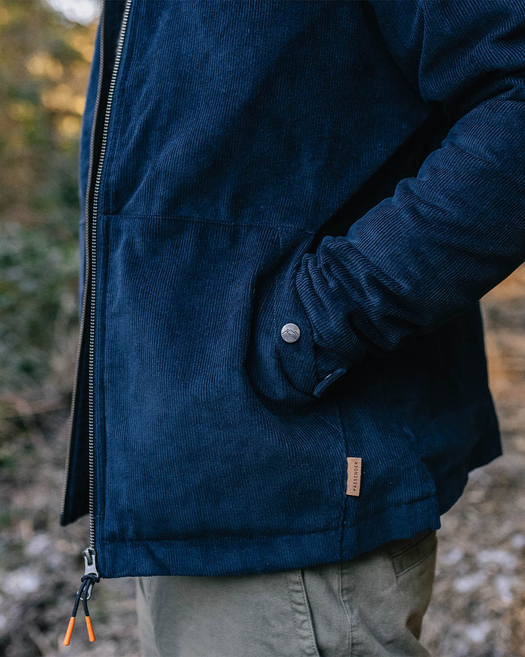 Alder Cord Jacket - Deep Navy - Lifestyle
