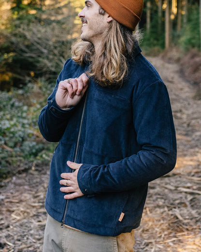 Alder Cord Jacket - Deep Navy - Lifestyle
