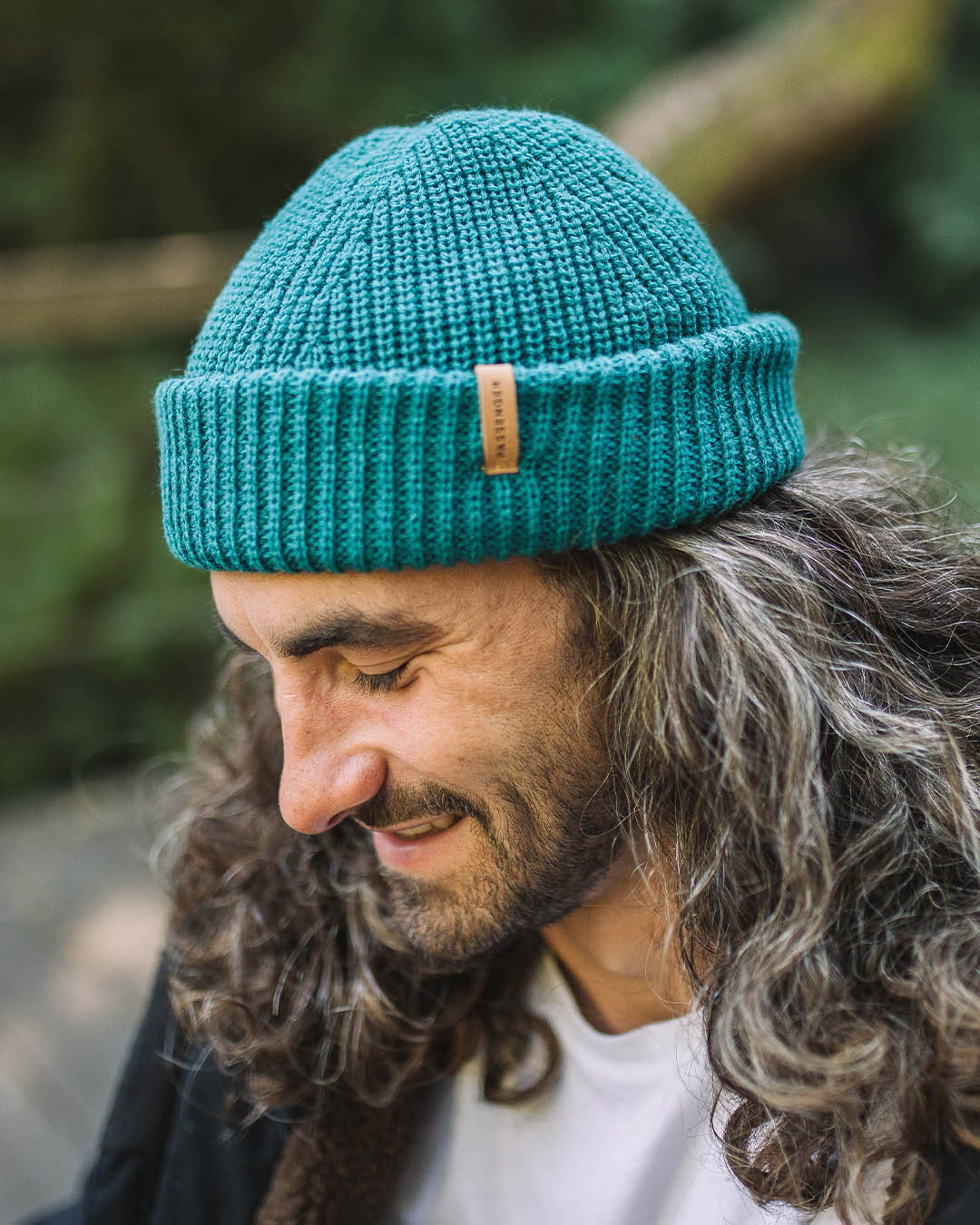 Compass Acrylic Beanie - Shaded Spruce - Lifestyle