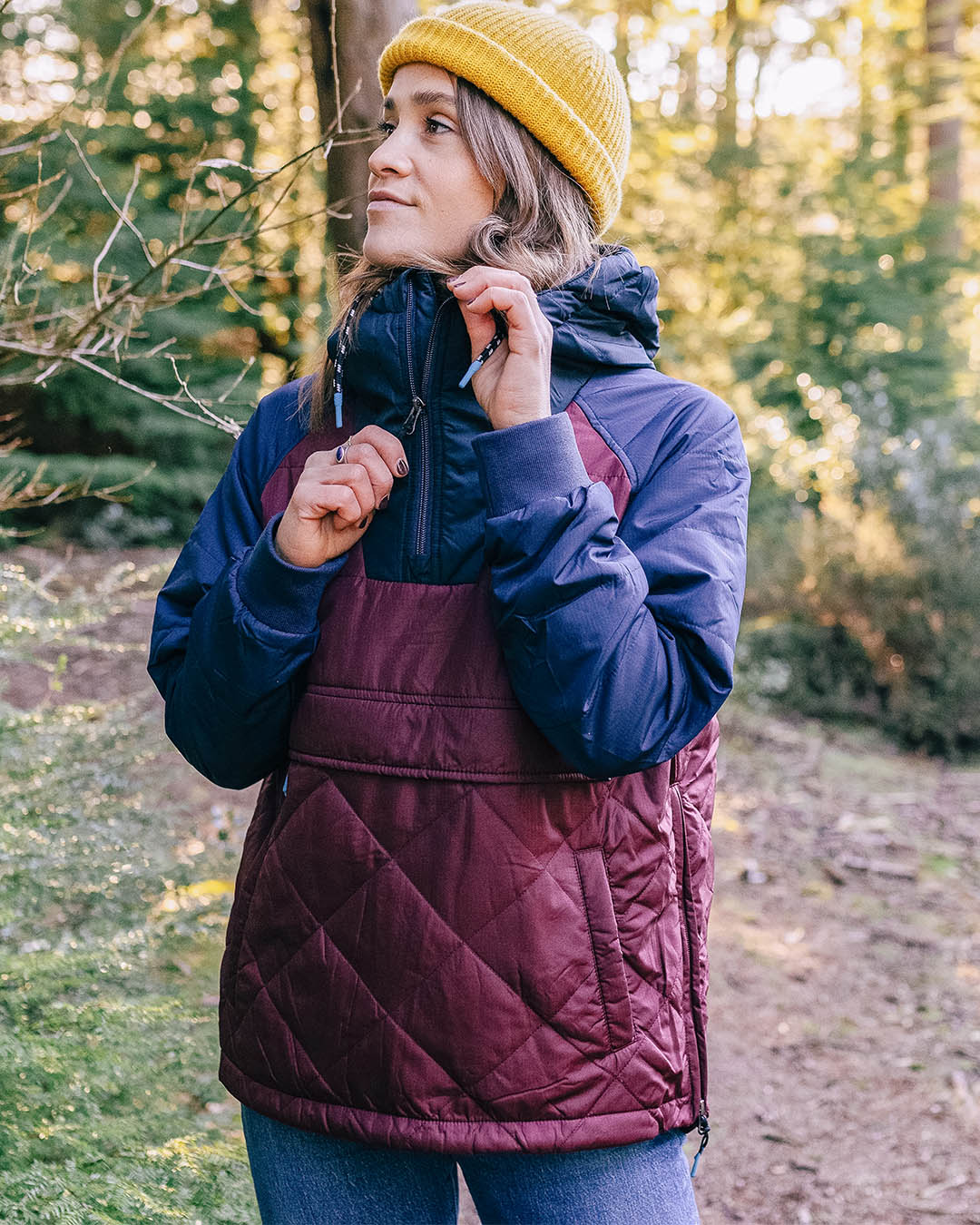 Ocean Insulated Anorak - Windsor Wine - Lifestyle